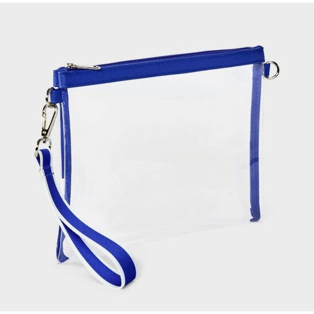 Game Day Clear Bracelet Clutch Wild Fable Blue